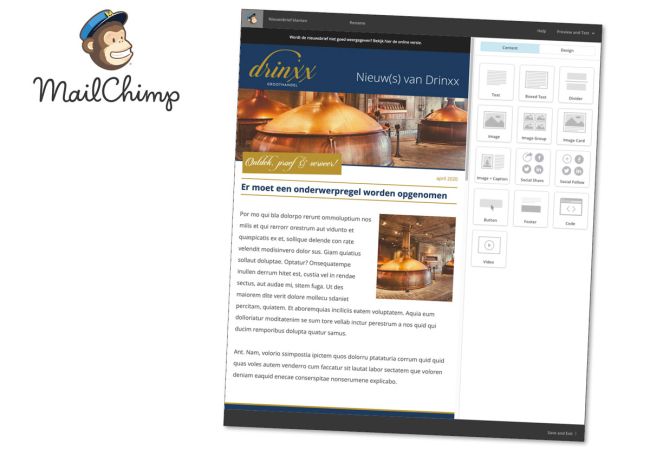 Nieuwsbrief vormgeven